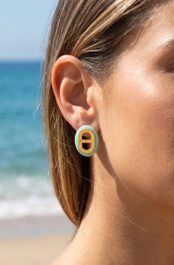 ✨️ Boucles d'oreilles maille marine ✨️