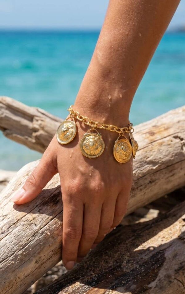 ✨️ Bracelet breloques lion✨️