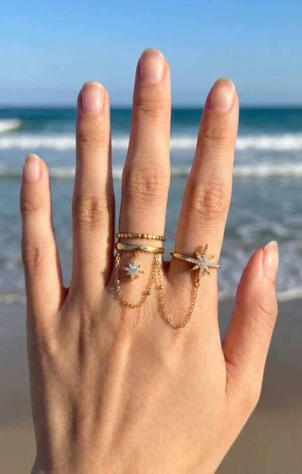 ✨️ Bague double chaîne ✨️
