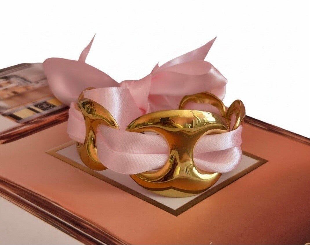 ✨️Jonc Graine de Café Élégance & Foulard Rose – La nouveauté coup de cœur ! ✨