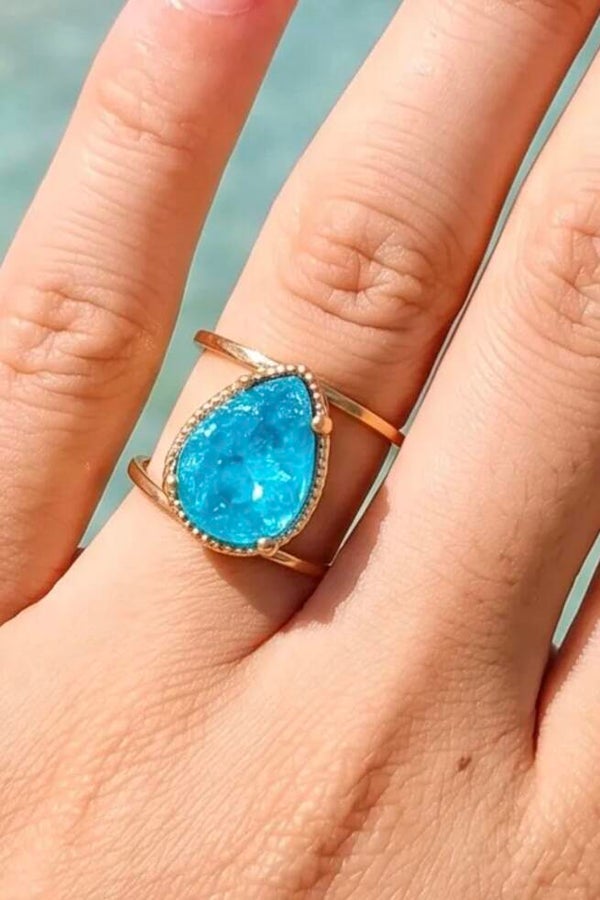 ✨️ Bague goutte colorée ✨️