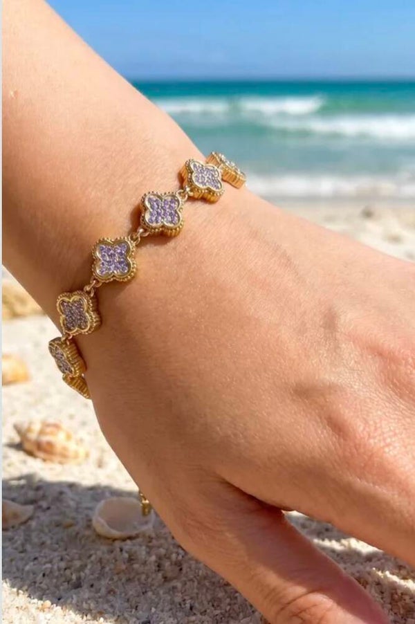 ✨️ Bracelet zircons lila✨️