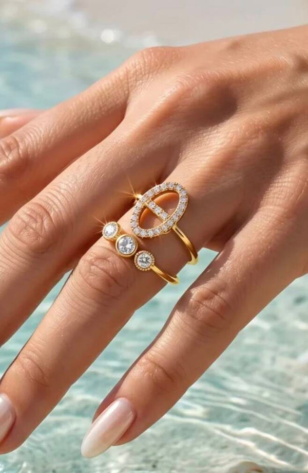 ✨️ Bague maille marine doré ✨️