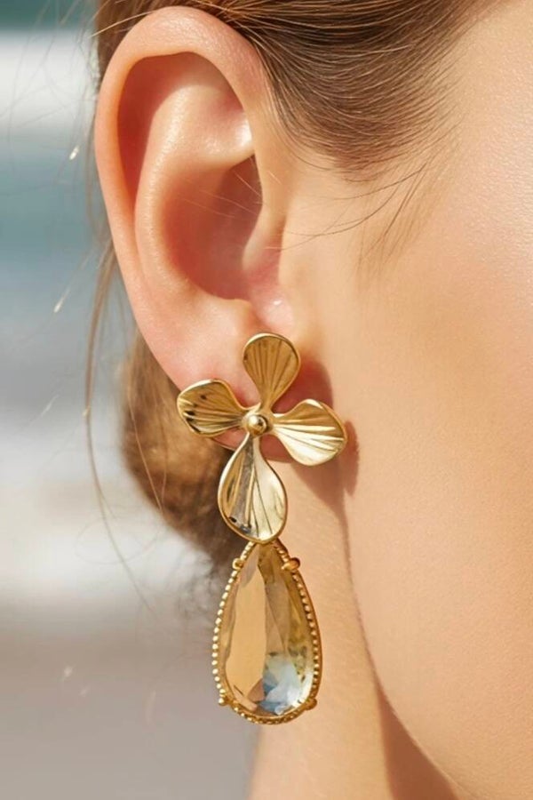 ✨️ Boucles d'oreilles fleur / goutte ✨️