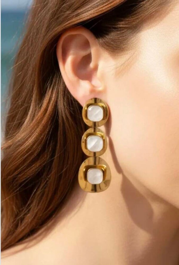 ✨️ Boucles d'oreilles longues colorée ✨️