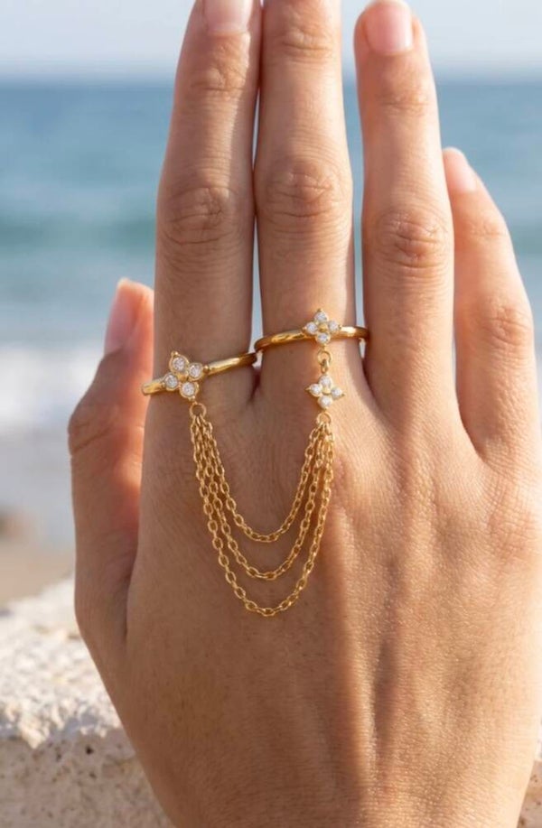 ✨️ Double bague Trèfle ✨️