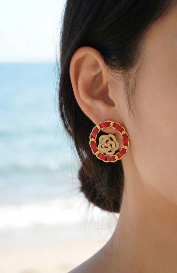 ✨️ Boucles d'oreilles ronde Trèfle ✨️