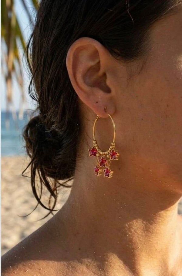 ✨️ Boucles d'oreilles créole étoiles✨️