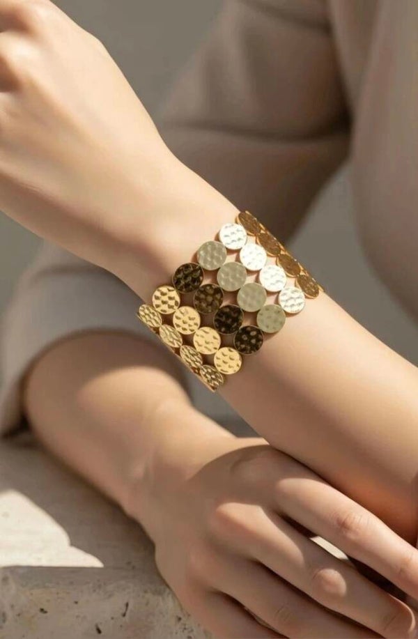 ✨️ Bracelets jonc large doré ✨️