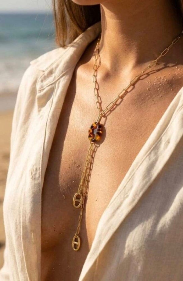 ✨️ Collier Y maille marine ✨️