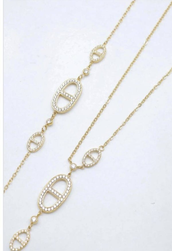 ✨️ Duo collier + bracelet maille marine ✨️
