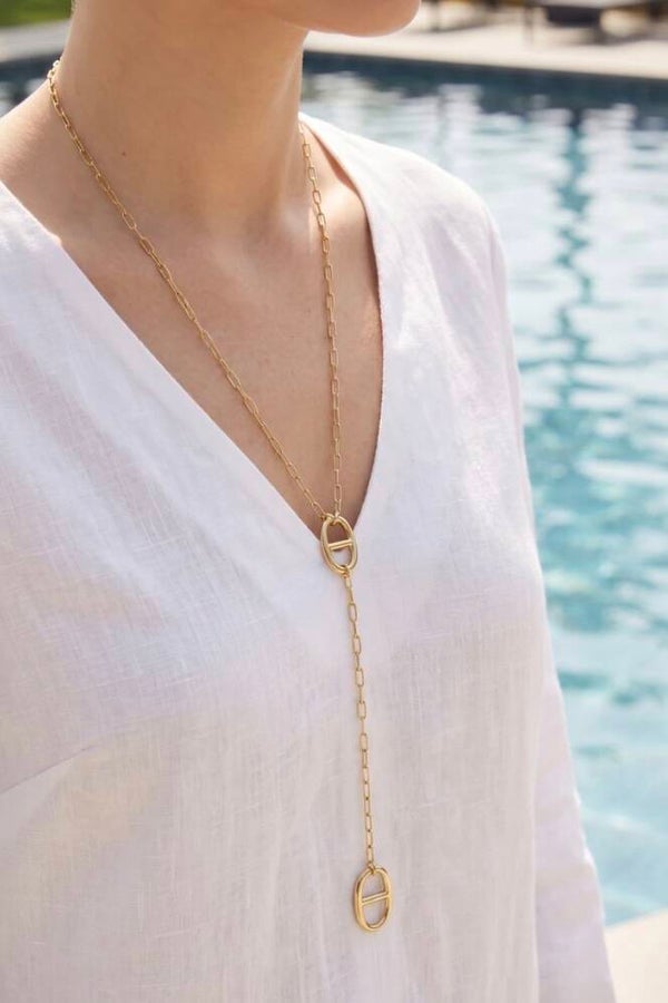 ✨️ Sautoir Y Maille marine ✨️