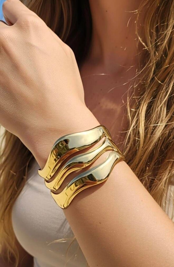 ✨ Alessia – Bracelet Jonc Large ✨