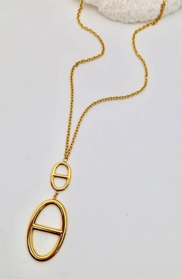 ✨ Isadora – Collier Maille Marine ✨