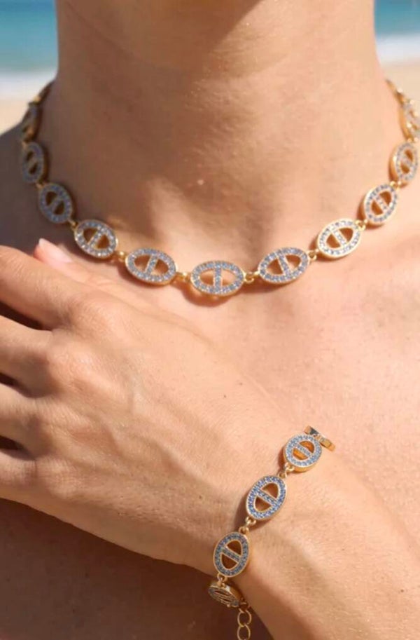 ✨ Ariabella – Parure 2 pièces Maille Marine ✨