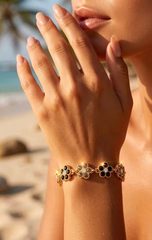 ✨ Evangeline – Bracelet Fleur ✨