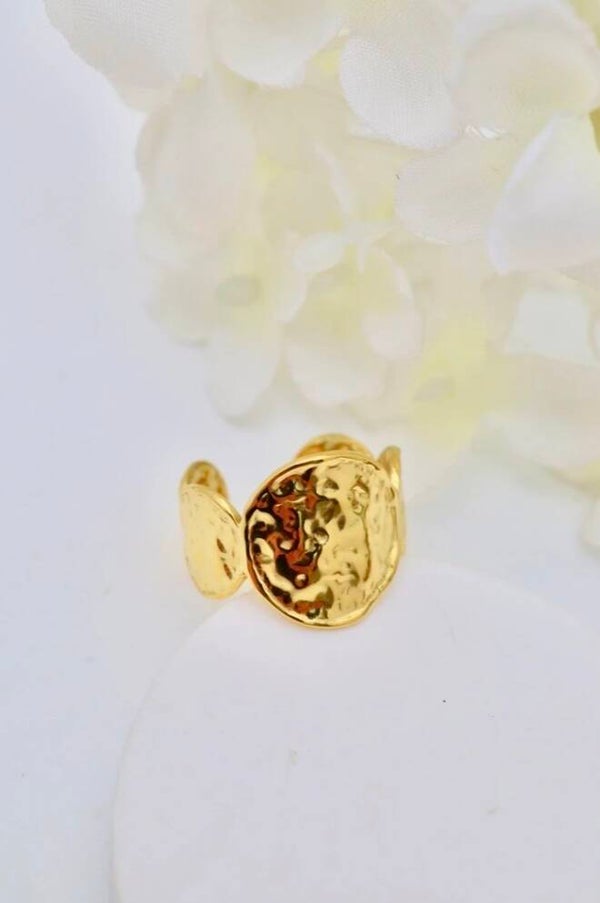 ✨️ Bague pièces plate martelé ✨️