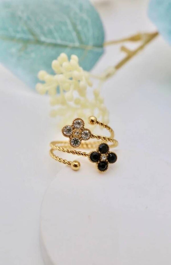 ✨️ Bagues zircons fleur ✨️