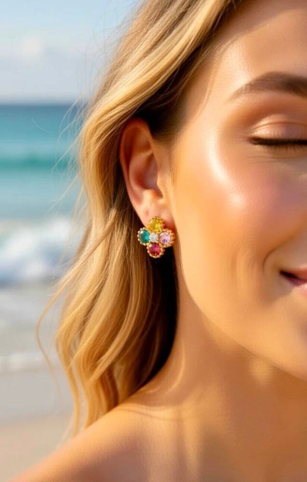 ✨️ Boucles d'oreilles Princesse fleur✨️