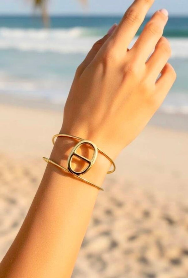 ✨️ Bracelets jonc maille marine ✨️