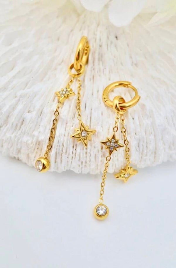 ✨️ Boucles d'oreilles étoile pendante✨️