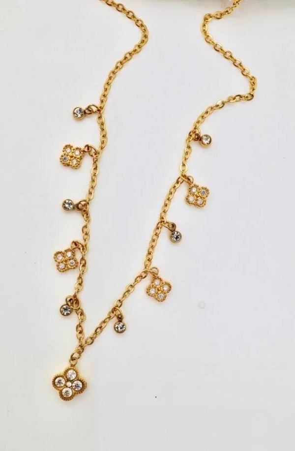 ✨️ Collier fleur zircons ✨️