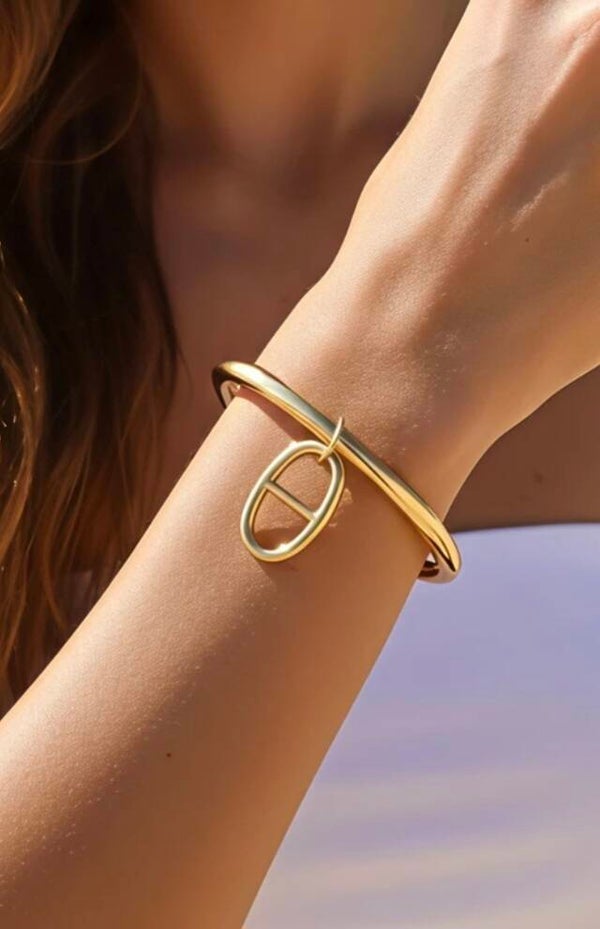 ✨️ Bracelets jonc breloque maille marine ✨️