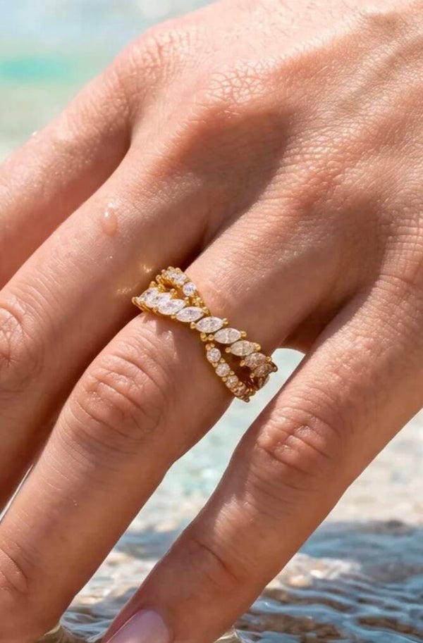 ✨️Bague  croisé tout zircons ✨️