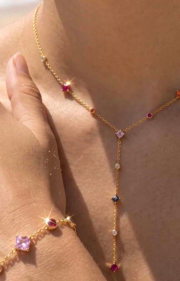 ✨️ Duo bracelet  + collier Zircons ✨️