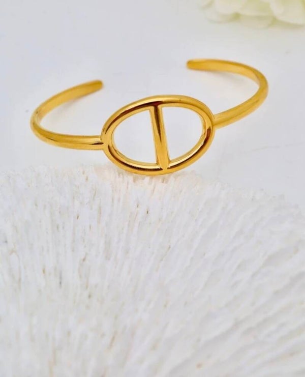 ✨️ Jonc ouvert maille marine ✨️