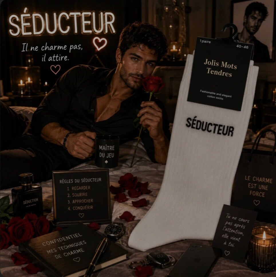 🧦 Chaussettes homme à messages – Le petit cadeau qui fait plaisir ❤️
