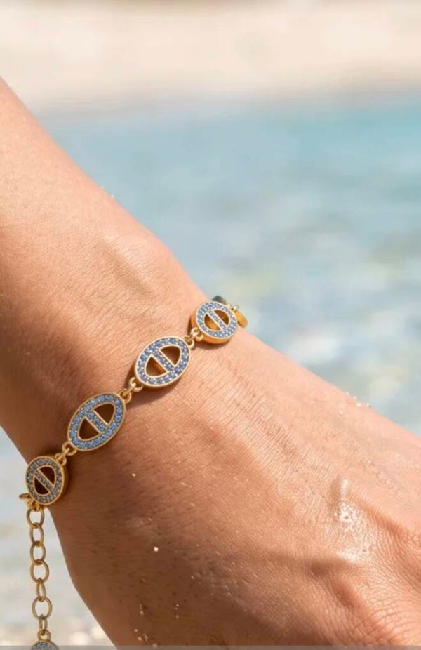 ✨️ Bracelets zircons maille marine✨️