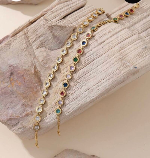 Bracelet rond pierre blanche - Joaillerie