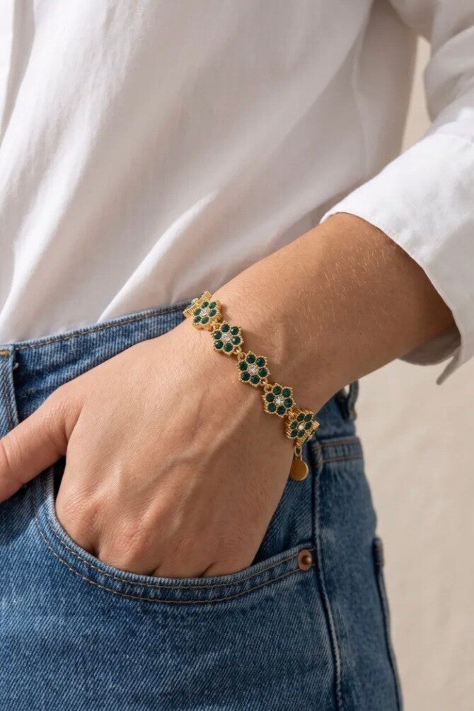 ✨️ Bracelets strass fleur ✨️