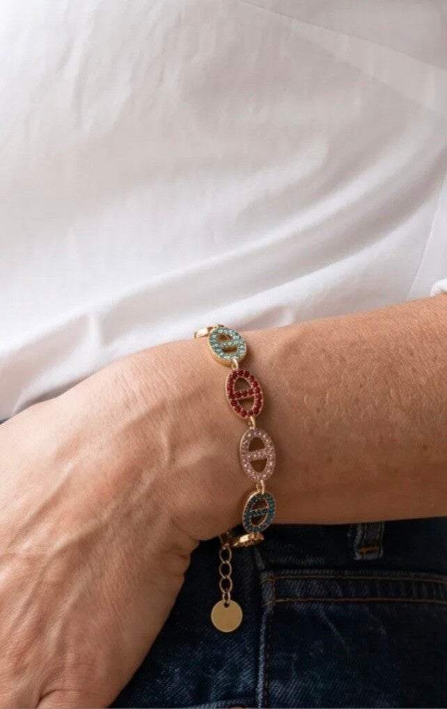 ✨️ Bracelets maille marine strass ✨️