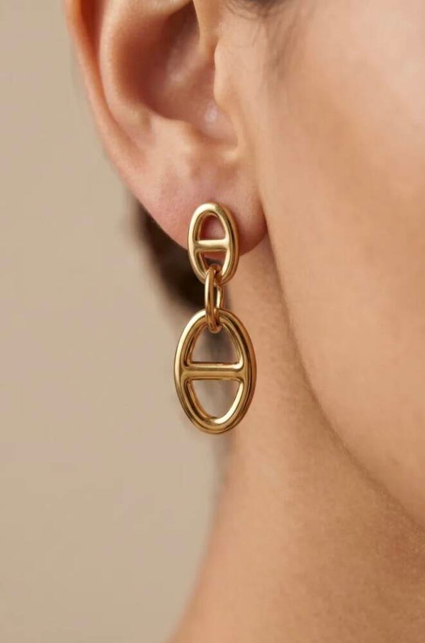 ✨️ Boucles d'oreilles maille marine ✨️