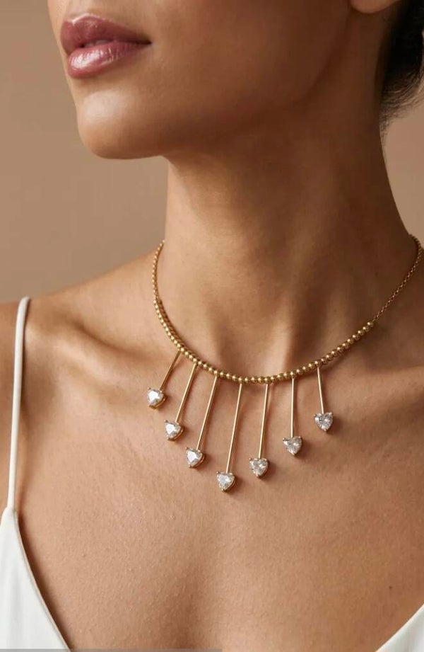 ✨️ Collier Cœur zircons ✨️