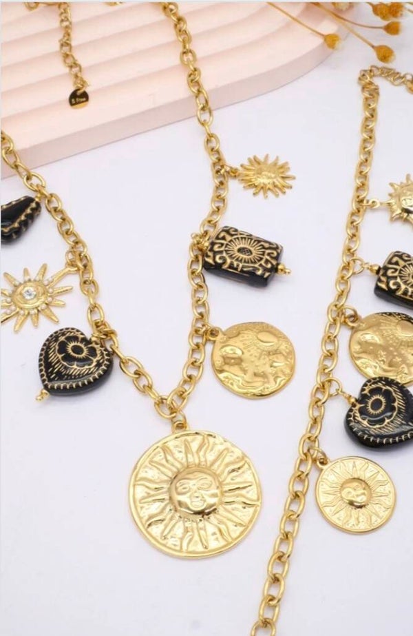 ✨️ Ensemble collier + bracelet breloques ✨️