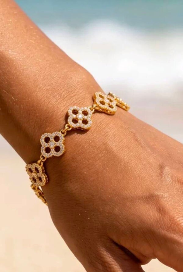 ✨️ Bracelets fleurs zircons ✨️