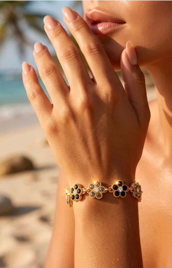 ✨️ Bracelets fleurs zircons ✨️