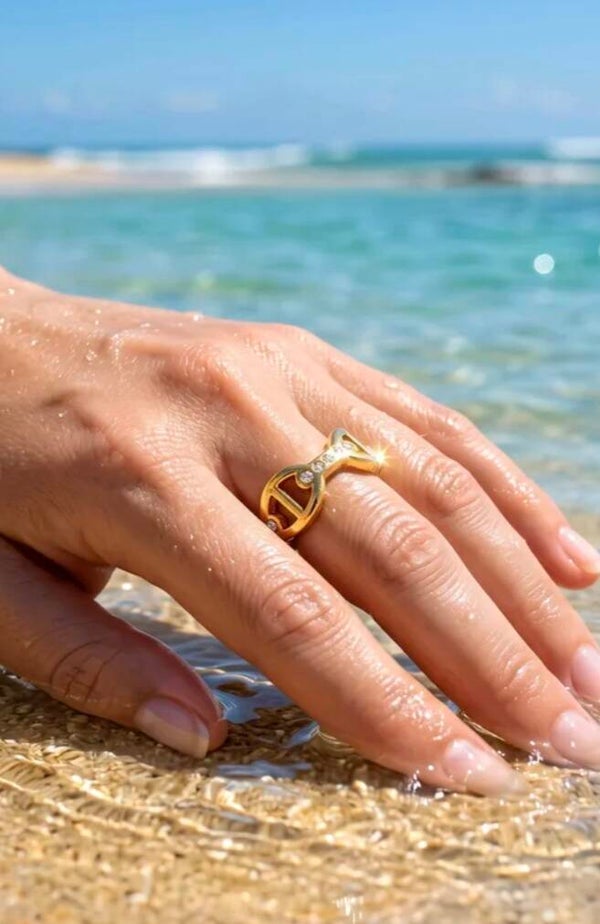 ✨️ Bague maille marine ✨️