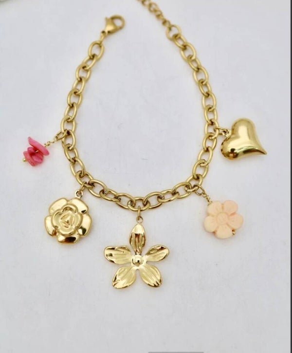 ✨️ Bracelets breloques fleur✨️