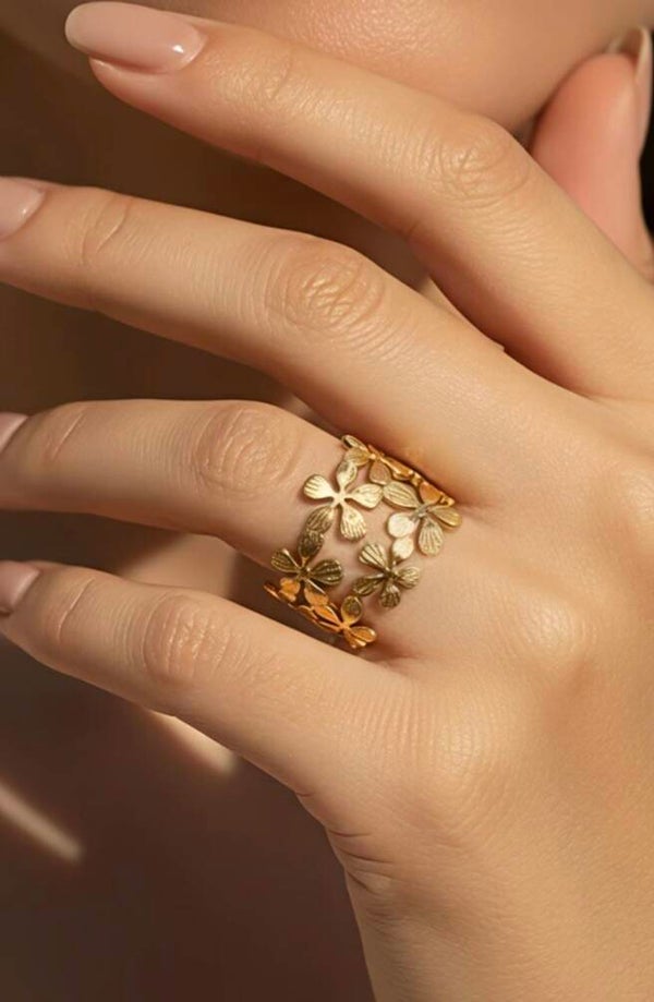 ✨️ Bague large fleur ✨️