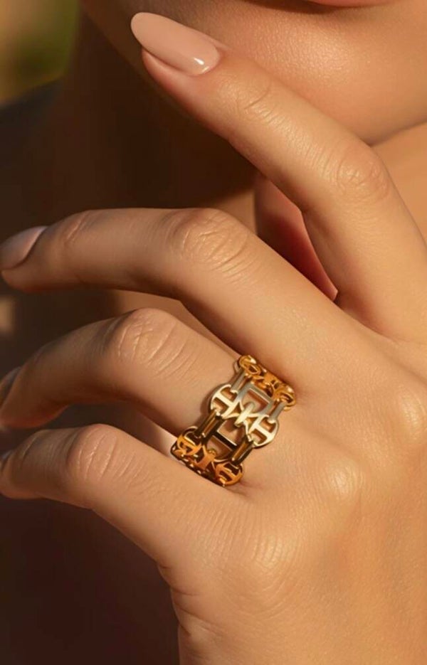 ✨️ Bague Roxanne maille marine ✨️