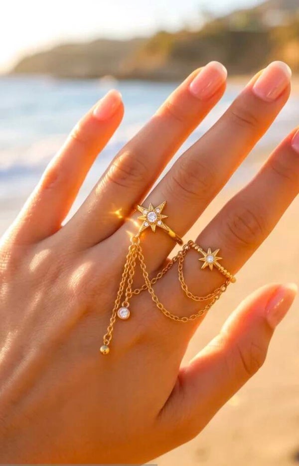 ✨️ Bague chainette étoile ✨️