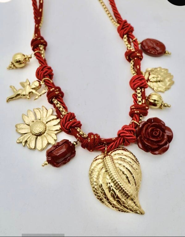 ✨️ Collier tressé Coralie✨️ Automne
