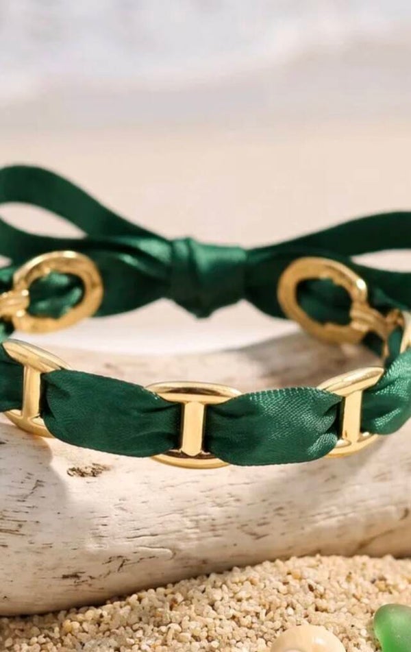 ✨️ Bracelets jonc maille marine foulard ✨️