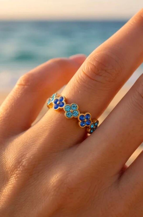 ✨️ Bague  Princesse fleur zircons ✨️