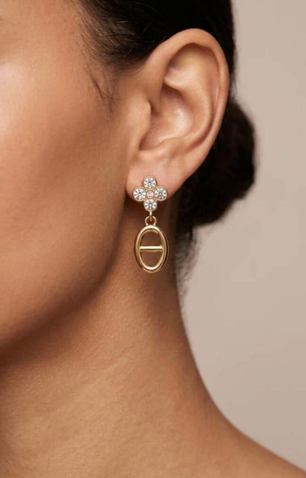 ✨️ Boucle d'oreille maille marine fleur ✨️