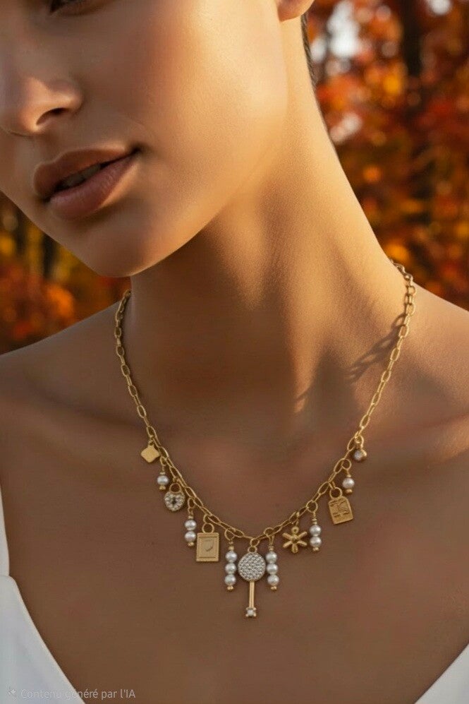✨️ Collier Johanna breloques ✨️